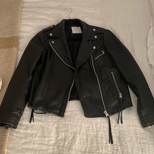 Mango leather jacket
